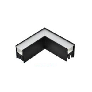 מחבר פרופיל לד מובנה 8W L חיצוני CCT שחור (LS-ES011-8W-DIP)