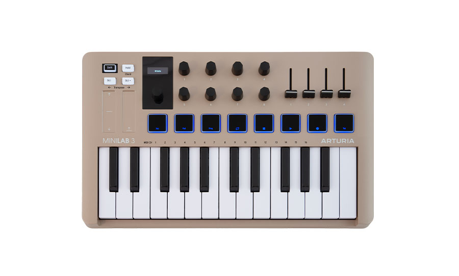 מקלדת שליטה Arturia Minilab 3 - צבע שמפניה