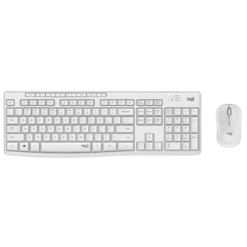 מקלדת ועכבר אלחוטיים Logitech MK-295 Silent לבן | סט אלחוטי שקט MK295