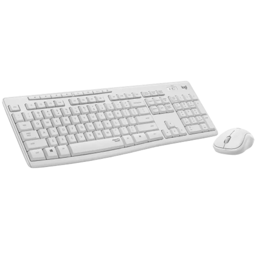 מקלדת ועכבר אלחוטיים Logitech MK-295 Silent לבן | סט אלחוטי שקט MK295