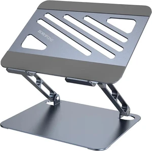 מעמד שולחני איכותי PROTEC DM501 למחשב נייד | לפטופ Laptop Stand שחור/אפור DM-501 פרוטק