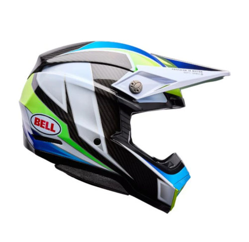קסדת שטח בל-BELL MOTO-10 Spherical כחול\צהוב\לבן