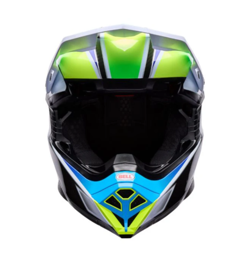 קסדת שטח בל-BELL MOTO-10 Spherical כחול\צהוב\לבן