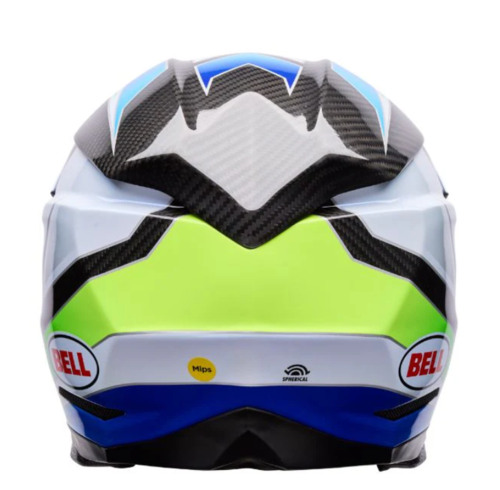 קסדת שטח בל-BELL MOTO-10 Spherical כחול\צהוב\לבן