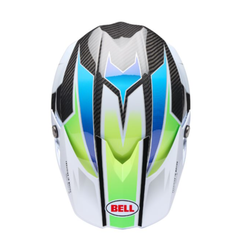 קסדת שטח בל-BELL MOTO-10 Spherical כחול\צהוב\לבן