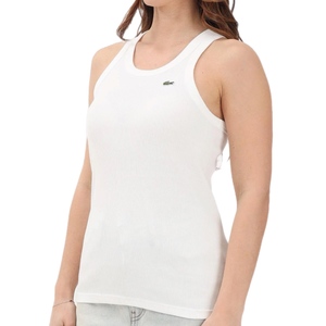 גופיה LACOSTE מידות XS-XL לנשים בגוון לבן