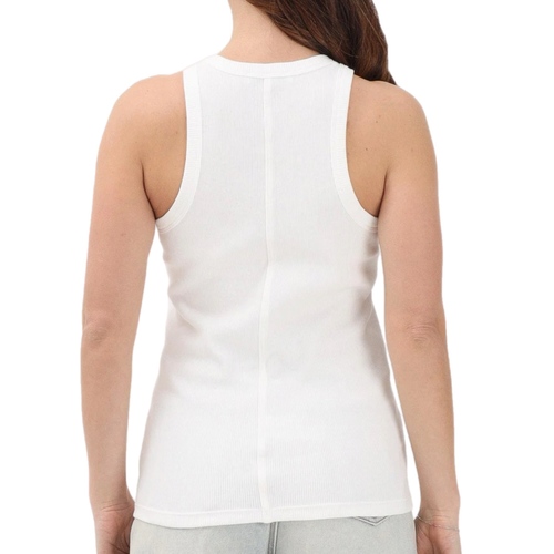 גופיה LACOSTE מידות XS-XL לנשים בגוון לבן