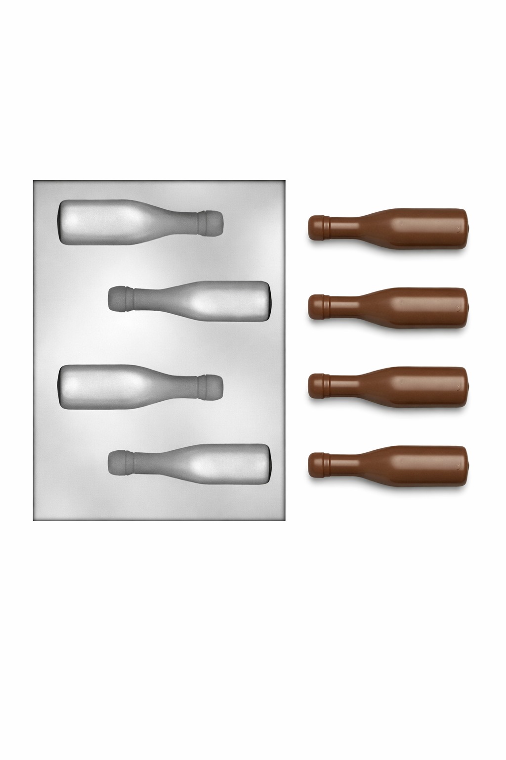 תבנית לשוקולד – בקבוק יין בינוני