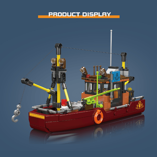 דגם הרכבה ספינת דייג Mould King 10135 Fishing Boat