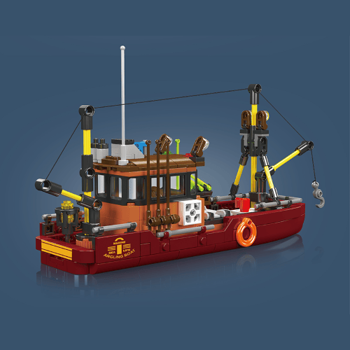 דגם הרכבה ספינת דייג Mould King 10135 Fishing Boat