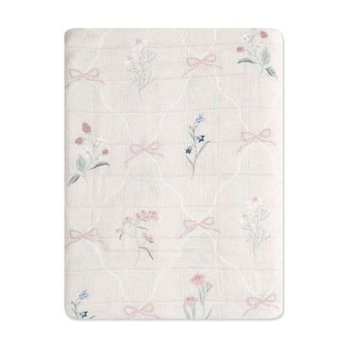 שמיכת במבוק מיננה Wonderland - ורוד בהיר מודפס - Light Pink Printed