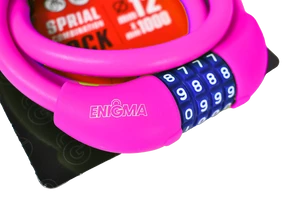 מנעול כבל קומבינציה ורוד 4 ספרות 161720-003