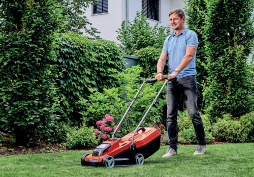 ‏מכסחת דשא נטענת Einhell GE-CM 18/32 Li-Solo בראשלס 18V (גוף בלבד)