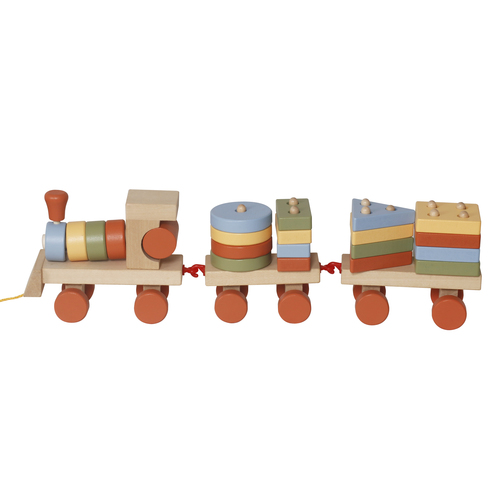 רכבת משיכה מונטסורית מעץ 