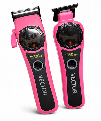 סט מכונות תספורת MRD PRO Vector Pink Edition אם אר די