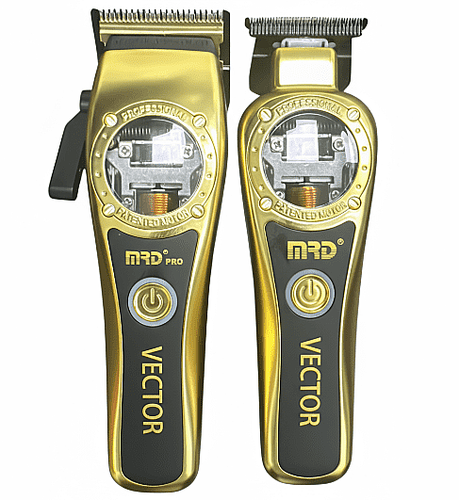 סט מכונות תספורת MRD PRO Vector Gold Edition אם אר די