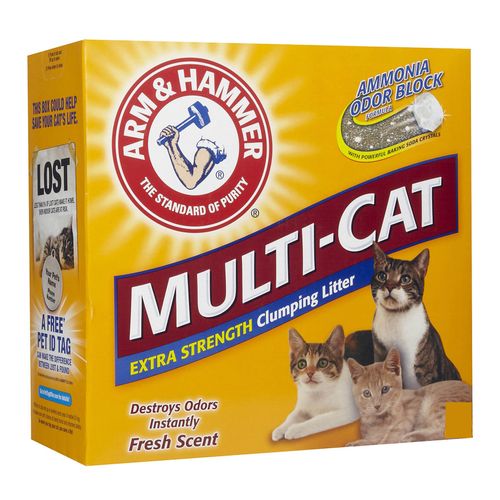 Arm & Hammer חול מתגבש מולטי קט לחתולים 9 ק״ג חול ספיגה גבוהה וניקיון קל