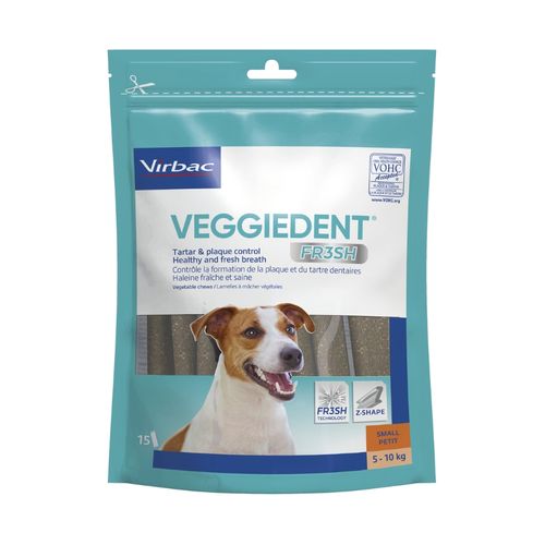 Virbac Veggiedent Fresh Small 228 גרם