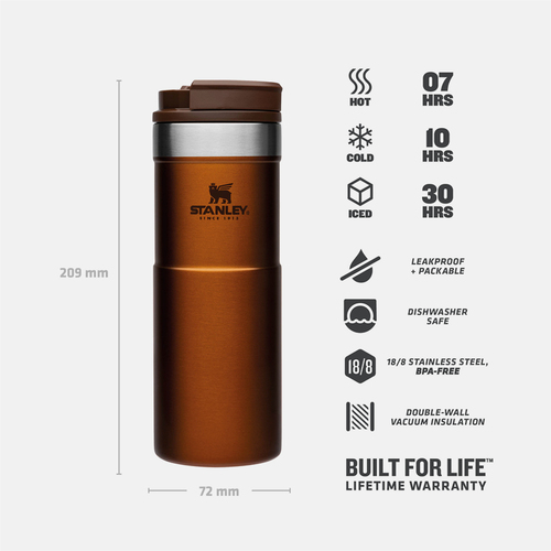תרמוס ספל קפה ללא נזילות Travel Mug Neverleak  0.47L - STANLEY
