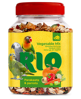 תערובת ירקות 150 גרם לתוכים