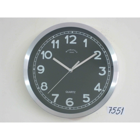 שעון קיר מסגרת אלומיניום