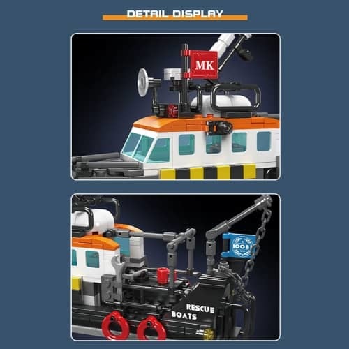 דגם הרכבה ספינת חילוץ בריטית Mould King 10081 British Rescue Boat