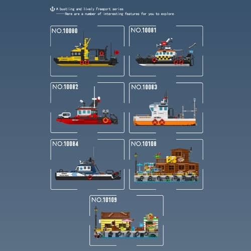 דגם הרכבה ספינת חילוץ בריטית Mould King 10081 British Rescue Boat