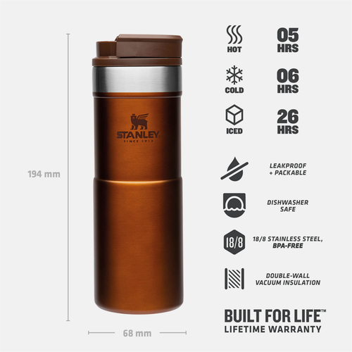 תרמוס ספל קפה ללא נזילות Travel Mug Neverleak - 0.35L - STANLEY