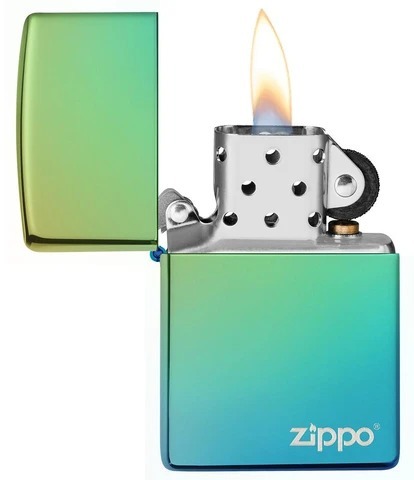 מצית זיפו ירוק/צהוב מתחלף - ZIPPO
