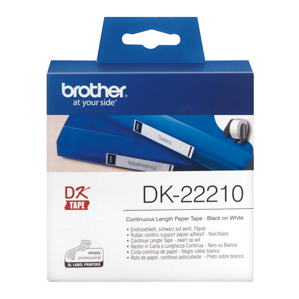 גליל מדבקות מקורי BROTHER DK-22210