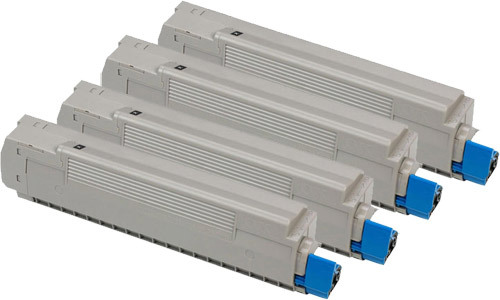 טונר מקורי כחול, אדום וצהוב OKI C8800 / C8600