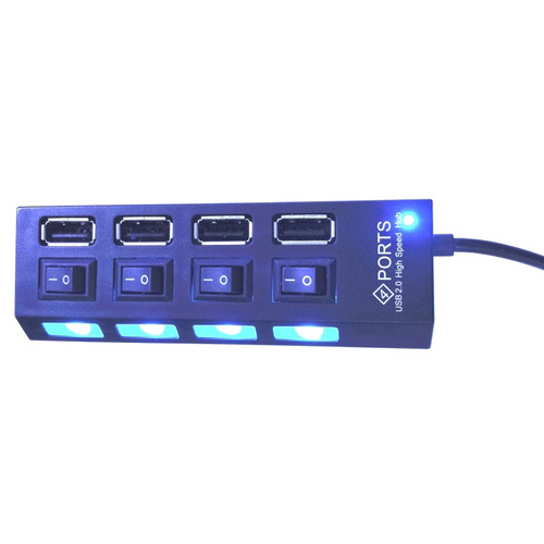 מתג USB אקטיבי עם 4 יציאות Gold Touch