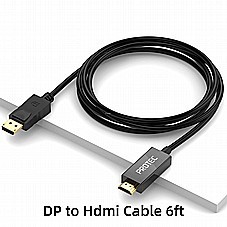 כבל מתאם  Protec  DM137 HDMI TO DisplayPort (DP) 