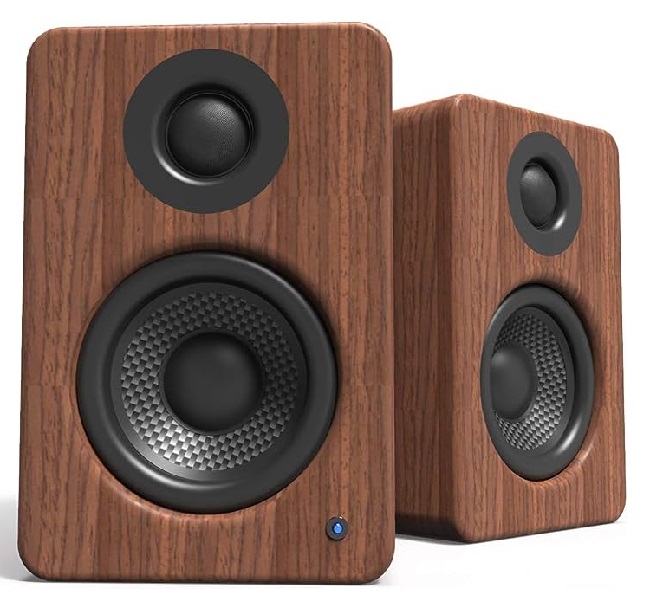 זוג רמקולים אגוז  Kanto YU4 Powered Speakers with Bluetooth® and Phono Preamp