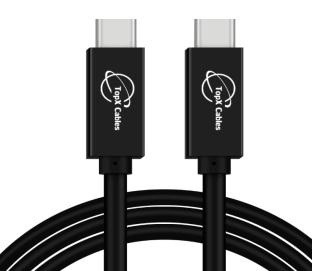 כבל דאטה, וידיו ,אדיו וטעינה TopX cables Type-c to Type-C Data Chargnig 100W