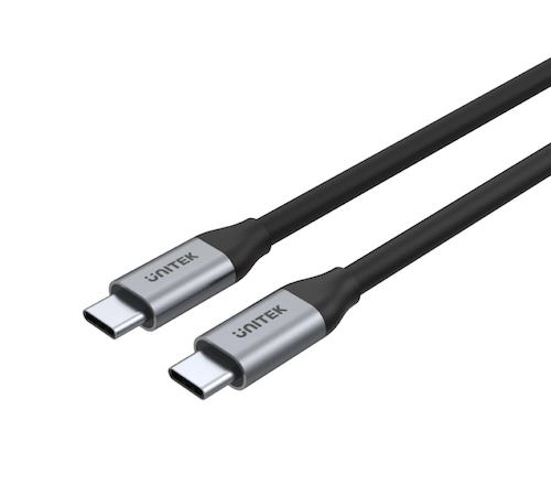 כבל טעינה מהירה ודאטה Unitek C14082ABK Type-C to Type-C 