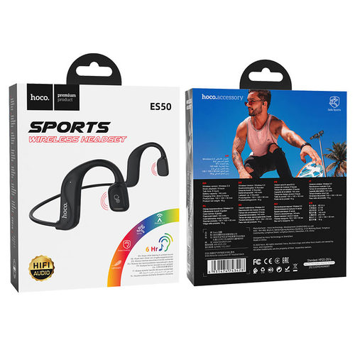אוזניות  Sport אלחוטיות לנייד Hoco ES50 BT 5.0 Black