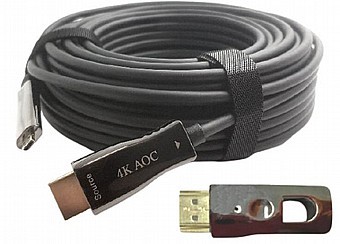 כבל AOC HDMI 2.0 מבוסס סיב אופטי באורך 10 מטר Gold Touch 4K 60Hz CH-HD-AOC-10
