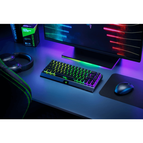  מקלדת מכנית אלחוטית Razer BlackWidow V3 Mini HyperSpeed - Green Switch 