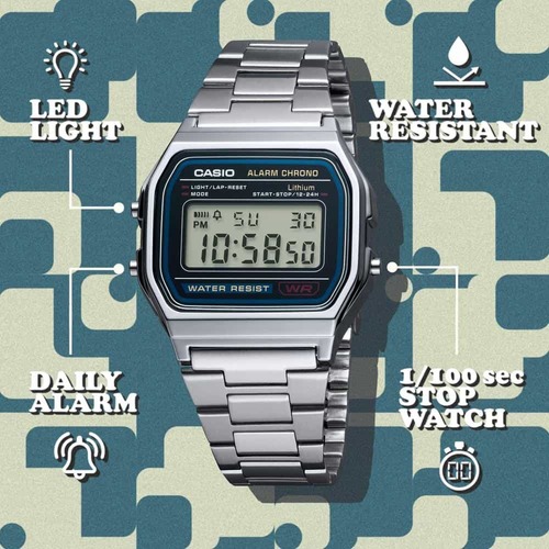 שעון יד דיגיטלי A158WA-1D - CASIO