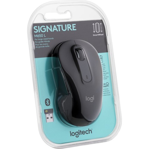 עכבר אלחוטי שחור  Logitech M650 L Wireless Mouse-ROSE-Bluethooth