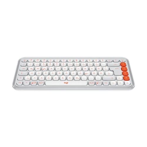  מקלדת אלחוטית בצבע אוף-וויט LOGITECH POP ICON KEYS 