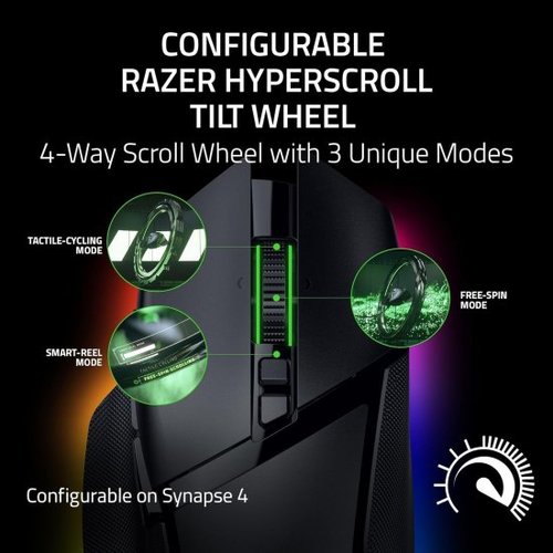 עכבר גיימינג ארגונומי אלחוטי Razer Basilisk V3 Pro 35K