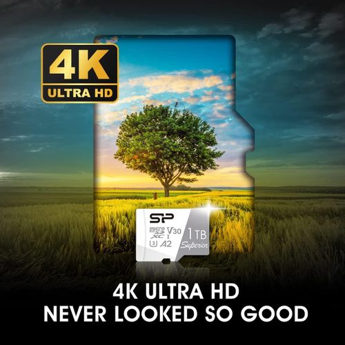 כרטיס זיכרון microSD 1TB SUPERIOR A2 silicon power