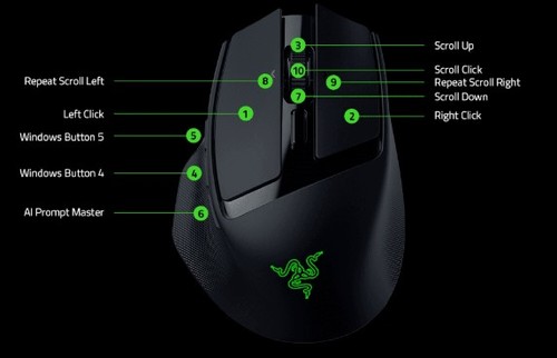 עכבר גיימינג אלחוטי Razer Basilisk Mobile