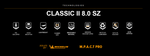 נעליים טקטיות עם רוכסן Classic II 8.0 SZ - MAGNUM