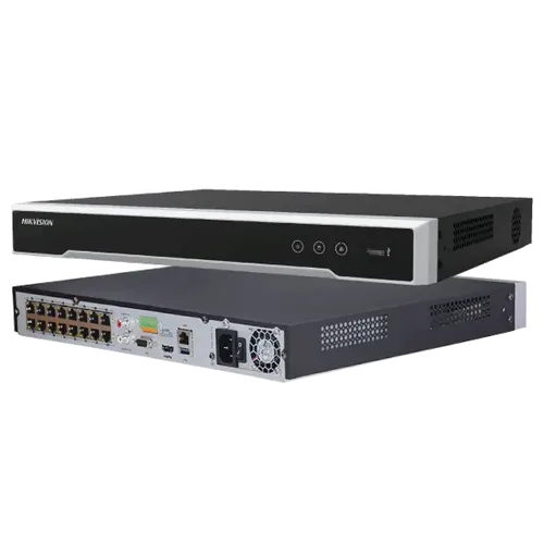 מקליט NVR Hikvision 16 ערוצים 4K PoE (16P) AcuSense – דגם DS-7616NXI-I2/16P/S