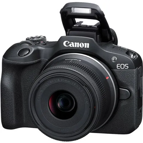 מצלמה ללא מראה Canon EOS R100 עם עדשות 18-45 מ״מ + 55-210 מ״מ – יבואן רשמי