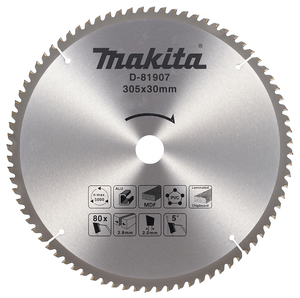 להב וידה רב שימושי "12 (305 מ"מ) - 80 שיניים MAKITA D-81907