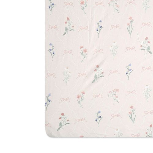 סדין לעריסה Wonderland - ורוד בהיר מודפס - Light Pink Printed